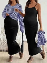 shein-sukienka-bluzka-komplet-ciazowy-s06-m