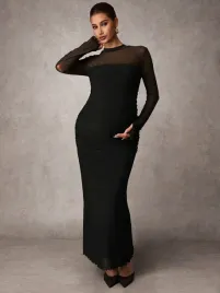 shein-czarna-maxi-sukienka-ciazowa-s06-m