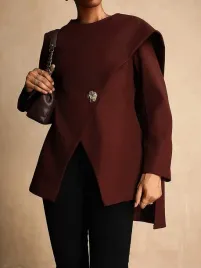 shein-brazowy-plaszcz-zdobienie-s06-xl