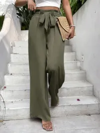shein-zielone-spodnie-prosta-nogawka-wiazanie-s06-m