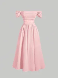 shein-rozowa-sukienka-marszczenie-s06-m