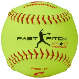 pilka-softball-champro-praxis-zolta-279-cm-11-treningowa