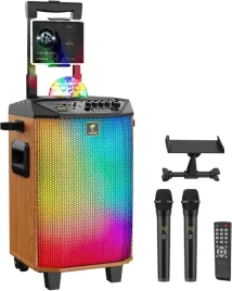 glosnik-pa-tonor-k20-bezprzewodowa-maszyna-karaoke-led-2-mikrofony-bt-aux