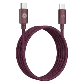 forever-kabel-vibe-usb-c-usb-c-10-m-60w-burgund