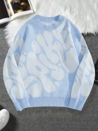 shein-niebieski-sweter-okragly-dekolt-s06-158-162