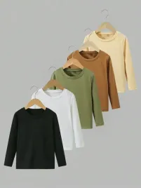shein-bluzka-dlugi-rekaw-5-pack-122-128