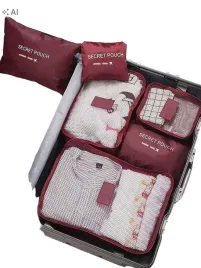 shein-bordowy-zestaw-organizerow-podroznych-s07-6-pack