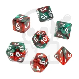 rb2cz9-rpg-dice-2color-7-set-red-green