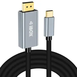 kabel-ibox-usb-c-displayport-4k60-60hz-czarny-przesyl-wideo