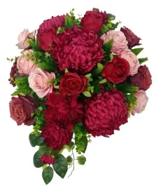 stroik-gesty-wiazanka-na-grob-cmentarz-roze-chryzantemy