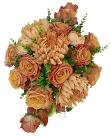 stroik-gesty-wiazanka-na-grob-cmentarz-roze-chryzantemy-cappuccino-brazowe