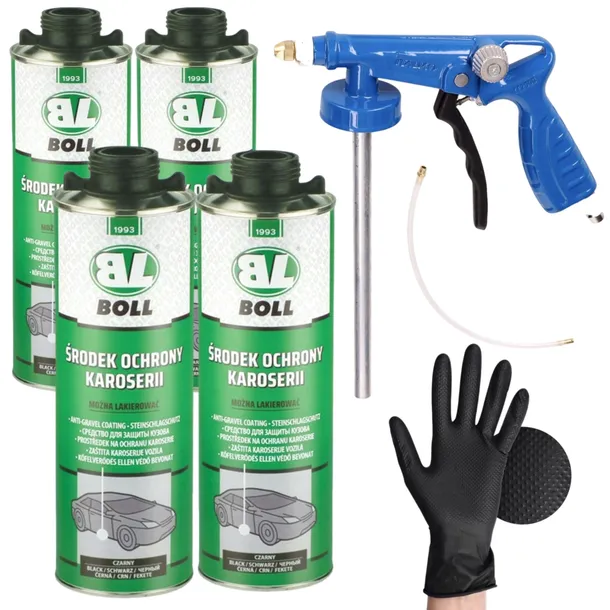 BOLL ZESTAW DO KONSERWACJI PODWOZIA 4x1L +PISTOLET