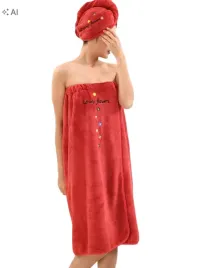 shein-czerwony-recznik-turban-komplet-s07-75x135cm