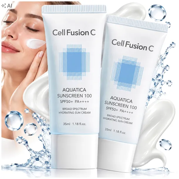CELL FUSION C Aquatica Sunscreen 100 SPF 50+/PA++++ CREAM NEW 2x35 ml