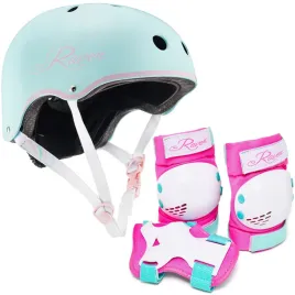 zestaw-kask-raven-essto-mint-pink-m-ochraniacze-verba-mint-pink-m