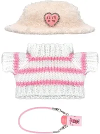 ubranko-dla-lalki-17-cm-jasnorozowy-sweter-i-czapeczka