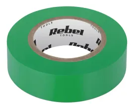 tasma-izolacyjna-klejaca-rebel-013-mm-x-19-mm-x-20-yd-zielona