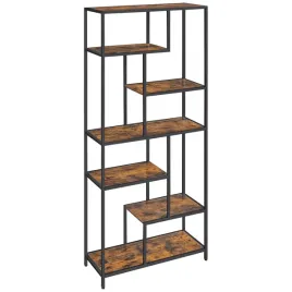 regal-na-ksiazki-6-polek-30x80x180cm-brazowo-czarny-songmics