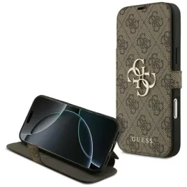 etui-do-iphone-18-pro-max-17-pro-max-guess-book-4g-metal-logo-brazowe