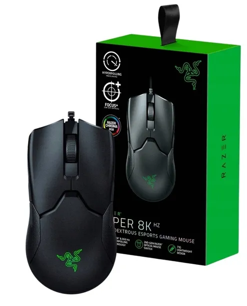 Mysz Przewodowa Razer Viper 8KHz Optyczna 20000 DPI Gamingowa E-Sport