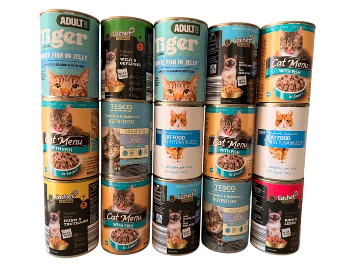 Karma dla kota puszka 400g pakiet 18 sztuk mix smaków i producentów