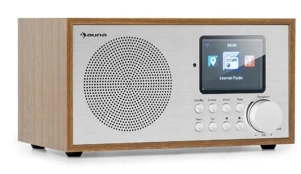 RADIO INTERNETOWE AUNA DAB+ FM WIFI BLUETOOTH USB AUX MP3 GŁOŚNIK