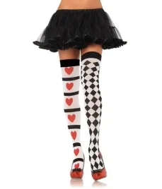 leg-avenue-6315-ponczochy-harlequin-and-heart-czarne-biale-one-size