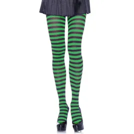leg-avenue-7100-rajstopy-paski-czarno-zielone-60-den-one-size