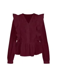 shein-czerwona-bluzka-dlugi-rekaw-s06-m