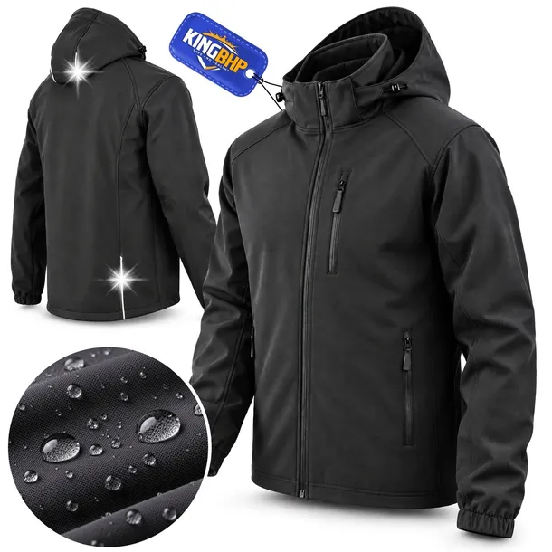 Kurtka SOFTSHELL 8000 robocza ELASTYCZNA OC z kapturem POLAR WODOODPORNA