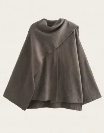 shein-klasyczne-brazowe-ponczo-guzik-s06-s