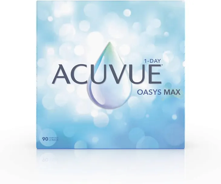Soczewki kontaktowe Acuvue Oasys MAX 1-Day, 90 szt. +2.00 8.5 [AW]