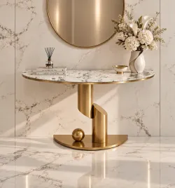 konsola-glamour-milenio-160-cm-ze-zlota-kula