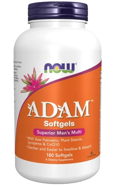 NOW FOODS ADAM MULTIWITAMINY DLA MĘŻCZYZN MULTIVITAMIN 180 SOFTGELS