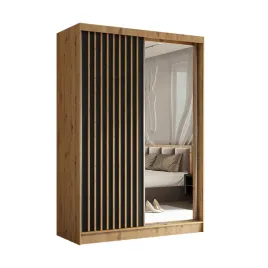 szafa-150-cm-z-lamelami-dab-artisan-czarny-lam150