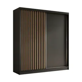 szafa-dwudrzwiowa-200-cm-czarna-lamele-dab-artisan-lam200
