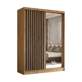 szafa-160-cm-z-lamelami-dab-artisan-czarne-lam160
