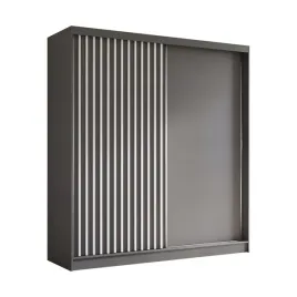 szafa-dwudrzwiowa-200-szara-grafit-z-bialymi-lamelami-lam200