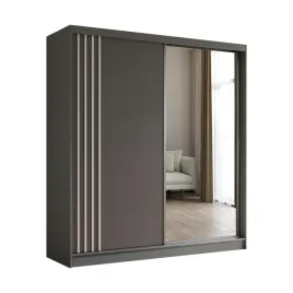 szafa-duza-na-ubrania-z-lustrem-200-cm-szary-grafit-biale-lamele-nela200
