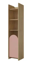 regal-z-polkami-i-drzwiami-43-cm-dab-cremona-macadamia-pudrowy-roz-lexi-3