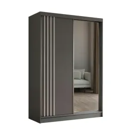 szafa-150-cm-z-lustrem-2-drazki-szara-grafit-biale-lamele-nela150