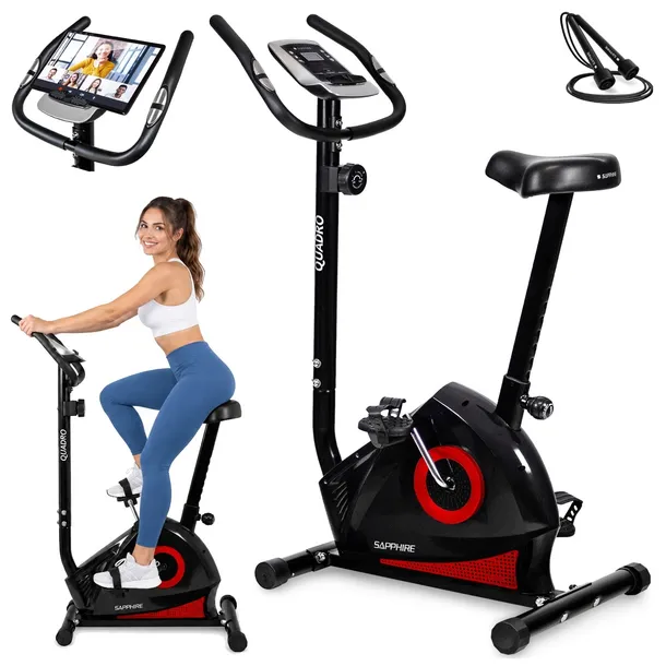 ROWER stacjonarny magnetyczny QUADRO rowerek TRENINGOWY do ćwiczeń PIONOWY
