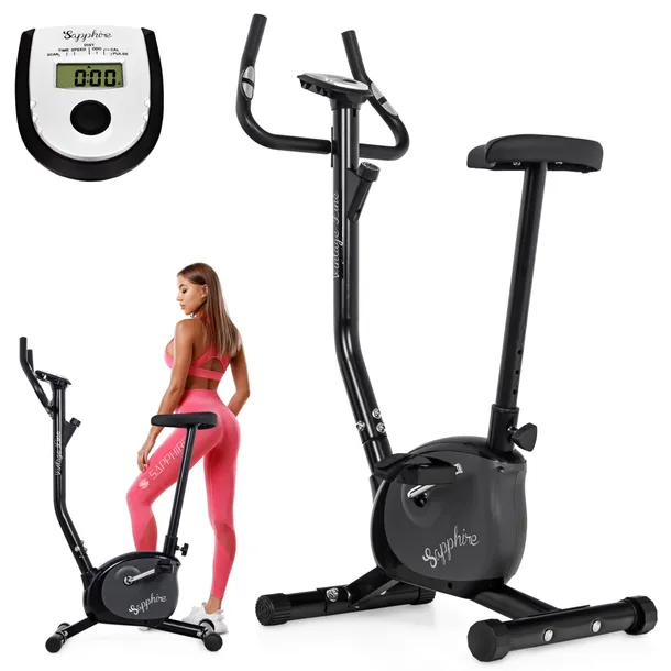 ROWER stacjonarny VINTAGE rowerek TRENINGOWY pionowy SAPPHIRE do ćwiczeń