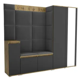 garderoba-do-przedpokoju-220-cm-lustro-dab-artisan-czarny-luton-viii