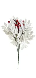 sztuczna-galazka-swiateczna-35cm-brokatowa-biala-z-czerwonymi-jagodami