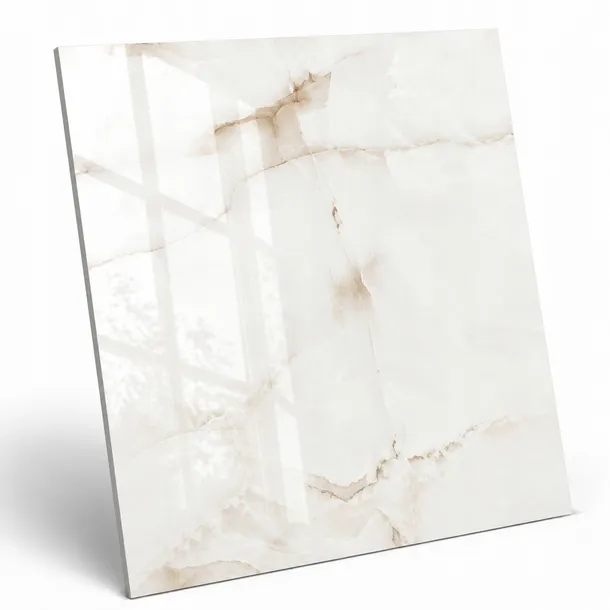 Gres szkliwiony polerowany Onyx ivory 60 x 60 cm