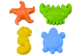 foremki-morskie-do-piasku-4-sztuki-krab-zolw-rozgwiazda-konik-zolty-zielony