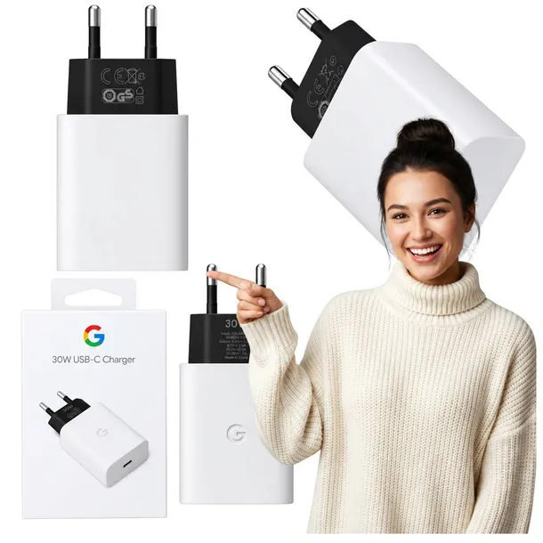 Oryginalna ładowarka Google 30W USB-C Pixel – zasilacz