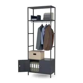 regal-metalowy-biurowy-otwarty-z-drazkiem-na-ubrania-220x80x40-cm-ariel