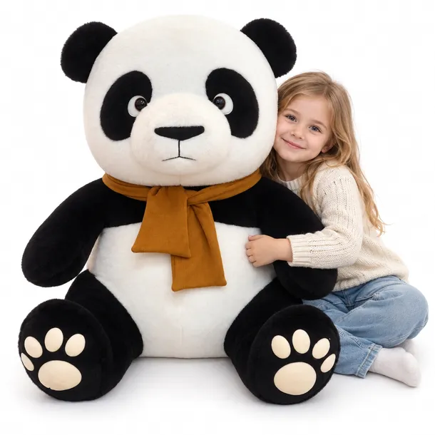 Duża Maskotka Pluszak Poduszka Zabawka Panda 100 cm